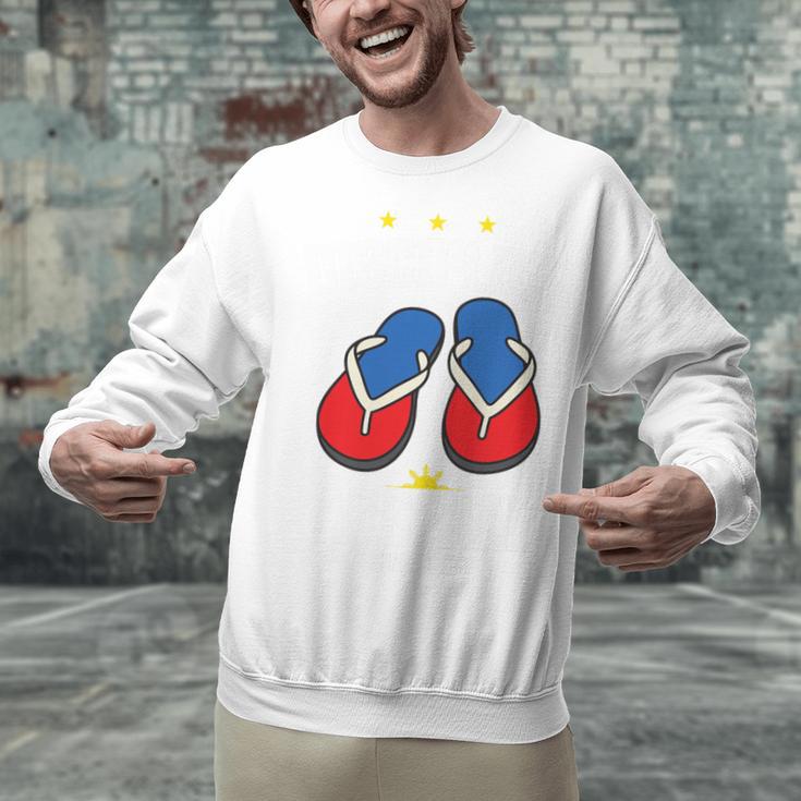 Discipline Arsenal Pinoy Nostalgia Filipino Tsinelas Premium Tri-Blend Unisex Sweatshirt