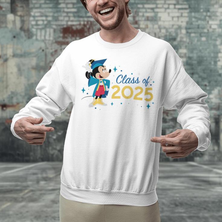 Disney Mickey Mouse Cap & Gown '25 Graduation Class Of 2025 Premium Tri-Blend Unisex Sweatshirt