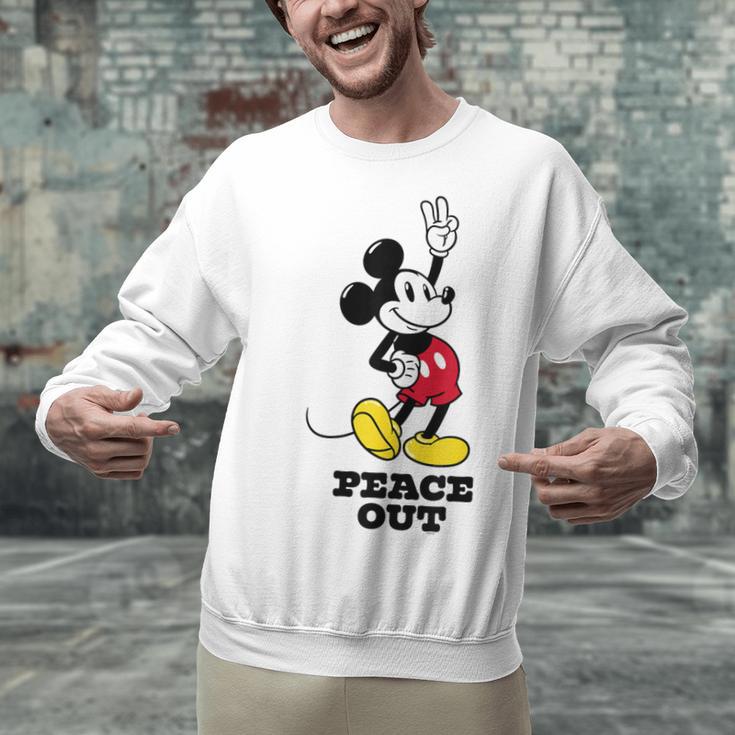 Disney Mickey Mouse Peace Out Totally Retro Graduation Unisex Sweatshirt