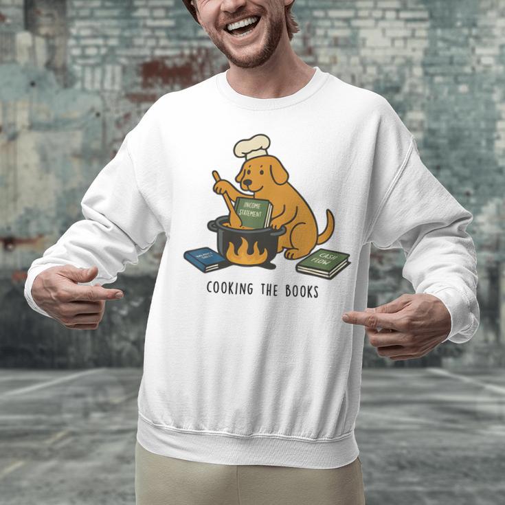 Dog Cooking The Books Unisex Sweatshirt