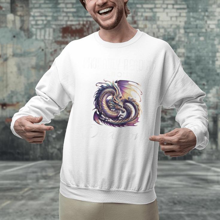 Dragon Fantasy Book Lover And Apparel Probably Reading About Dragons Unisex Sweatshirt Dragon Fantasy Book Lover And Apparel Probably Reading About Dragons Unisex Sweatshirt