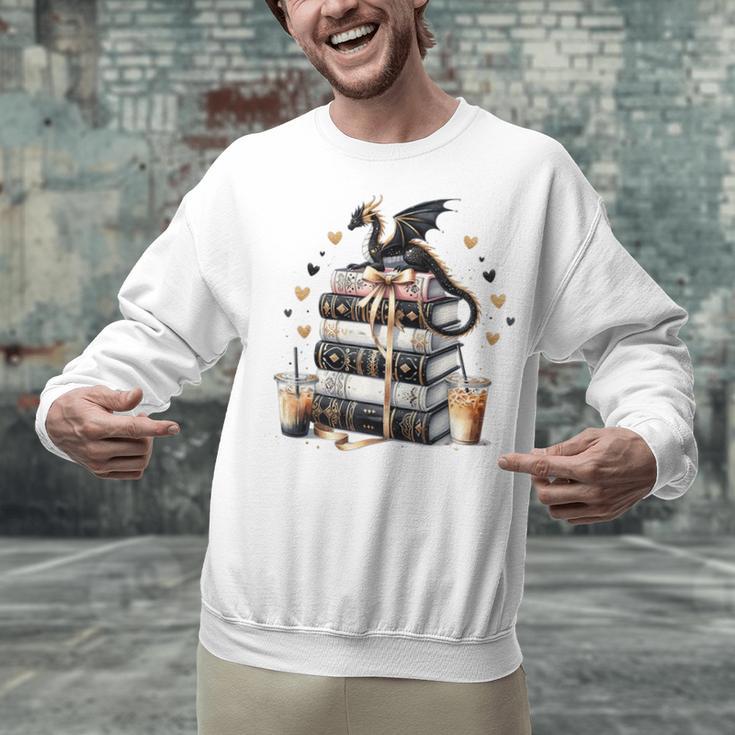 Dragon Hoard Of Books Reading Lover Cute Art Unisex Sweatshirt Dragon Hoard Of Books Reading Lover Cute Art Unisex Sweatshirt