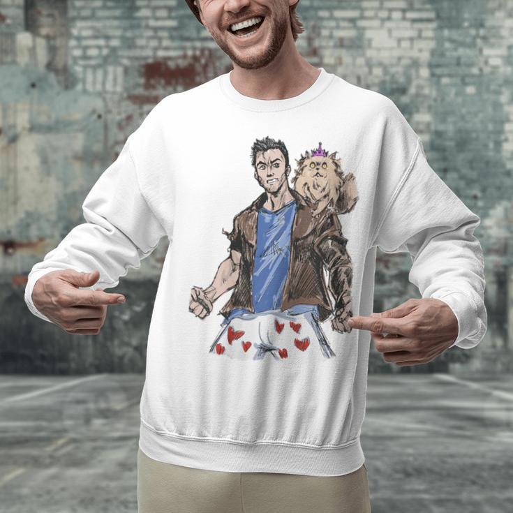 Dungeon Crawler Carl Sketchbook Princess Donut And Carl Book Unisex Sweatshirt