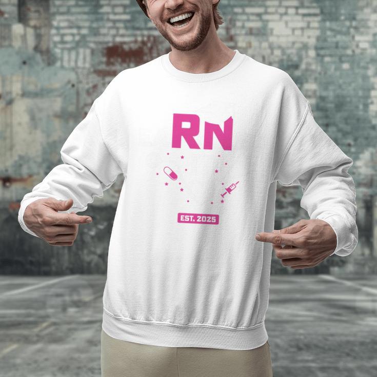 Earned It RN 2025 Nurse Graduation Nursing School Graduate Premium Tri-Blend Unisex Sweatshirt