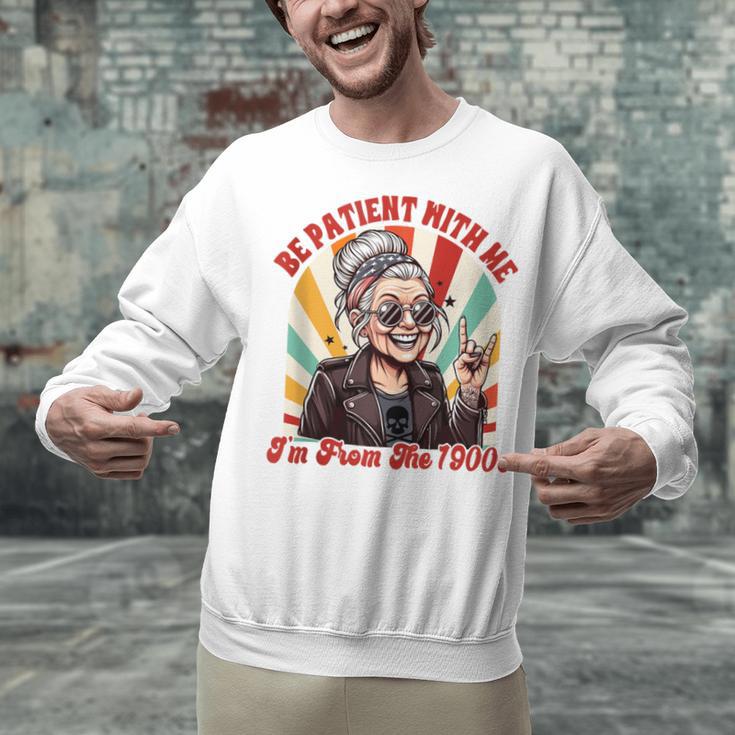 Elder Emo Grandma Nana Be Patient With Me I'm From The 1900s Unisex Sweatshirt Elder Emo Grandma Nana Be Patient With Me I'm From The 1900s Unisex Sweatshirt