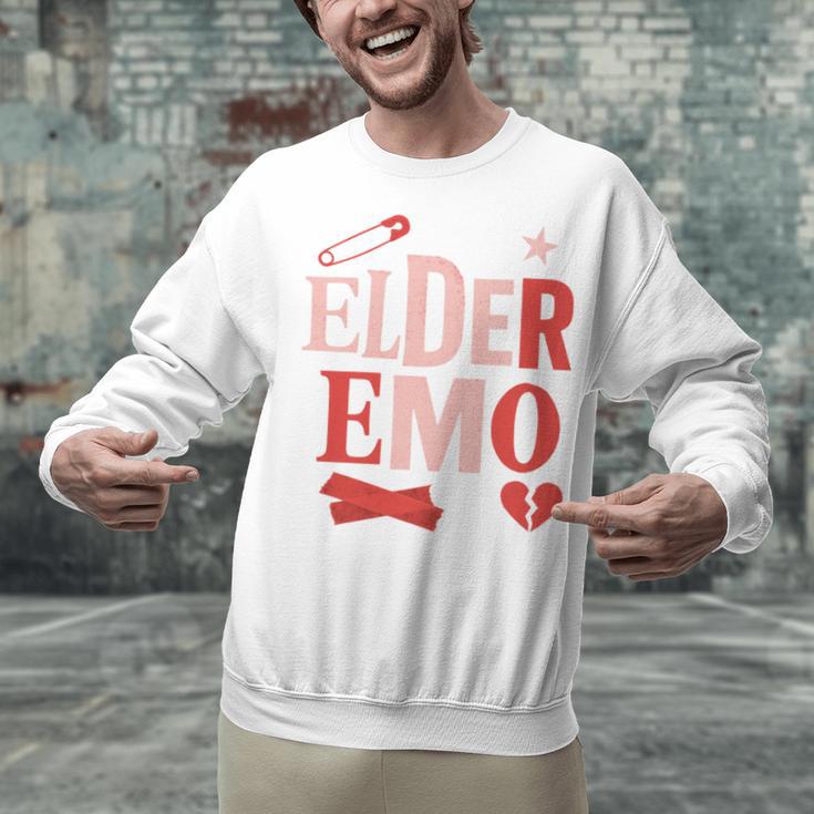Elder Emo Retro Punk Typography Nostalgia Unisex Sweatshirt