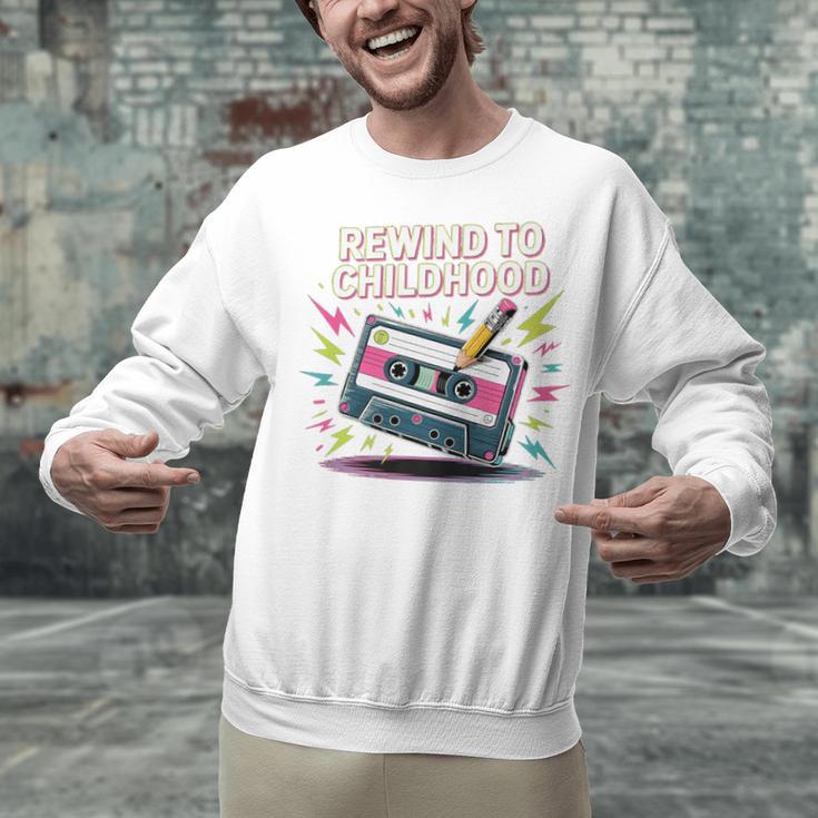 Elder Millennials Embracing 90s Rewind Nostalgia Vibes Premium Unisex Sweatshirt Elder Millennials Embracing 90s Rewind Nostalgia Vibes Premium Unisex Sweatshirt