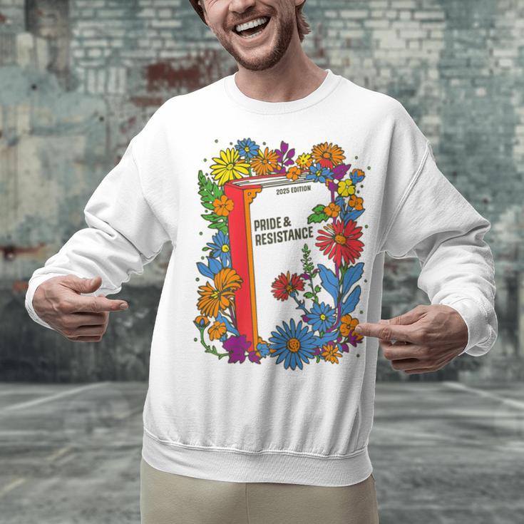Equal Rights Book Flower Resist Feminist LGBTQ Floral Unisex Sweatshirt