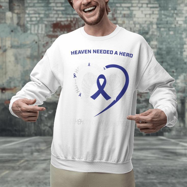 Faith Blue In Memory Of My Godmother Colon Cancer Awareness Unisex Sweatshirt