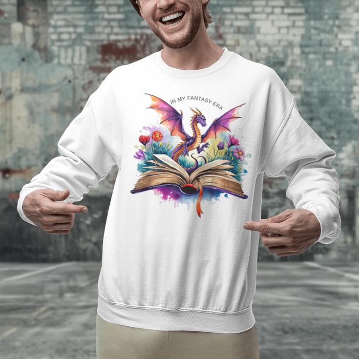 In My Fantasy Era Magic Dragon Book Unisex Sweatshirt In My Fantasy Era Magic Dragon Book Unisex Sweatshirt