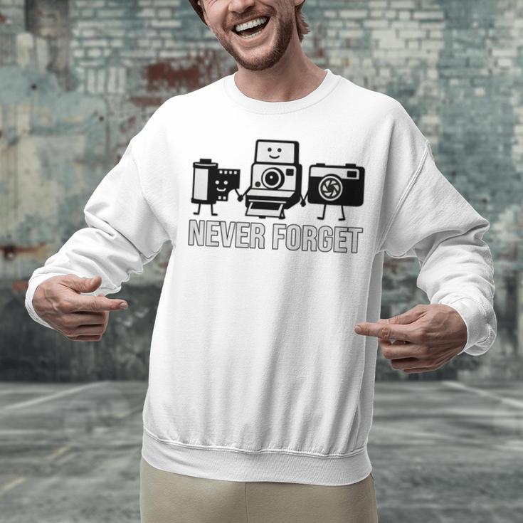 Never Forget Retro Camera Photography Nostalgia Premium Tri-Blend Unisex Sweatshirt Never Forget Retro Camera Photography Nostalgia Premium Tri-Blend Unisex Sweatshirt