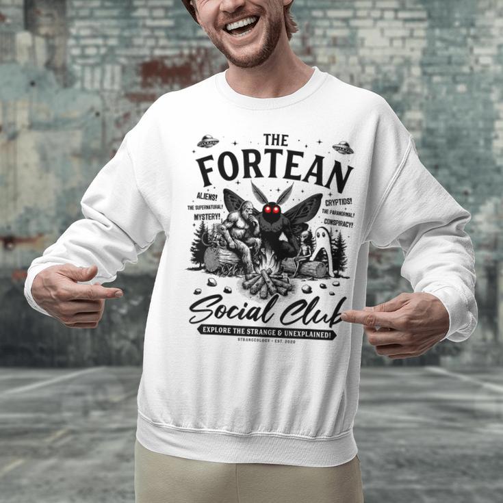 Fortean Social Club Bigfoot Mothman Alien Cryptid Introvert Unisex Sweatshirt Fortean Social Club Bigfoot Mothman Alien Cryptid Introvert Unisex Sweatshirt