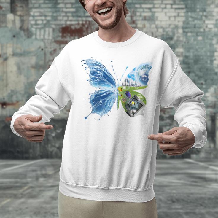 Frutiger Aero Aesthetic Butterfly Computer Fishes Scenery Raglan Baseball Tee Unisex Sweatshirt Frutiger Aero Aesthetic Butterfly Computer Fishes Scenery Raglan Baseball Tee Unisex Sweatshirt