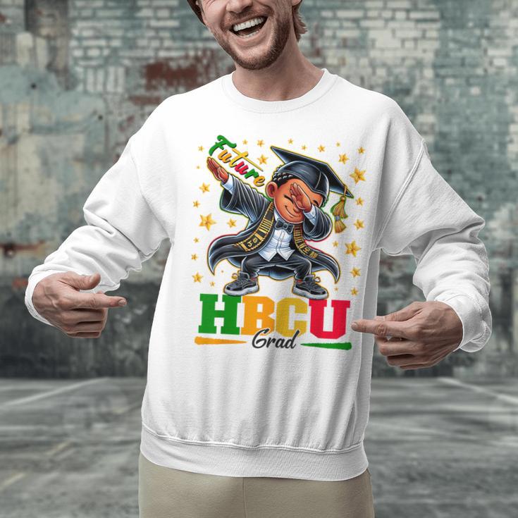 Future HBCU Grad Dabbing Kid Graduation For Boys Kids Unisex Sweatshirt