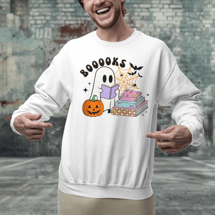 Ghost Reading Halloween Women Teacher Book Lover Unisex Sweatshirt Ghost Reading Halloween Women Teacher Book Lover Unisex Sweatshirt