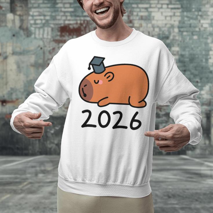 Grad Class Of 2026 Capybara Graduation Graduated Kids Unisex Sweatshirt
