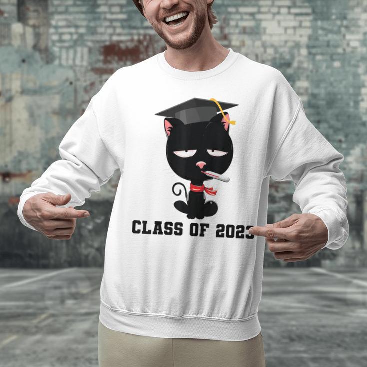 I Graduated Class Of2023 Cat Graduation Unisex Sweatshirt