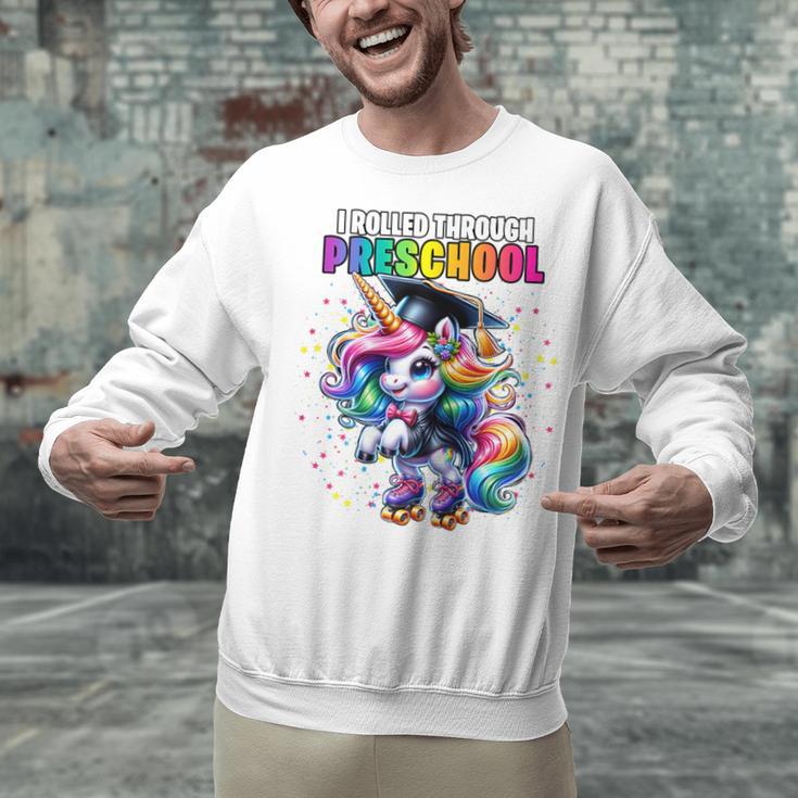 Graduation Preschool Unicorn Roller Skate Girls Pre-K Grad Unisex Sweatshirt
