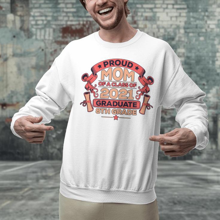 Graduation Proud Mom Of 8th Grade Graduate Unisex Sweatshirt