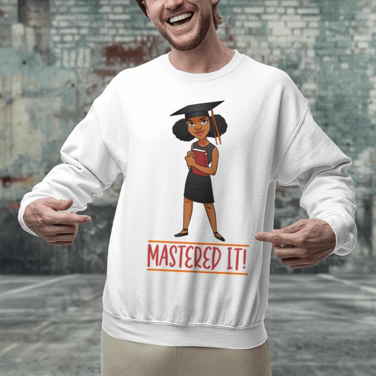 Graduation Woman Tshirt Black Melanin Masters Degree Unisex Sweatshirt