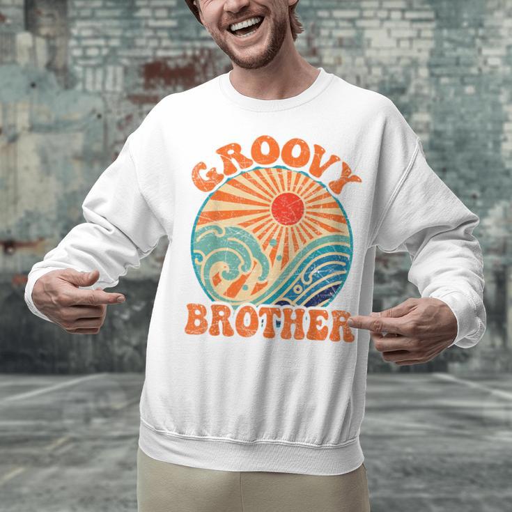 Groovy Brother 70s Aesthetic Nostalgia 1970's Retro Brother Unisex Sweatshirt Groovy Brother 70s Aesthetic Nostalgia 1970's Retro Brother Unisex Sweatshirt