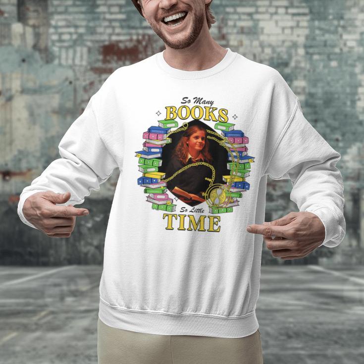 Harry Potter Hermione So Many Books So Little Time Portrait Unisex Sweatshirt