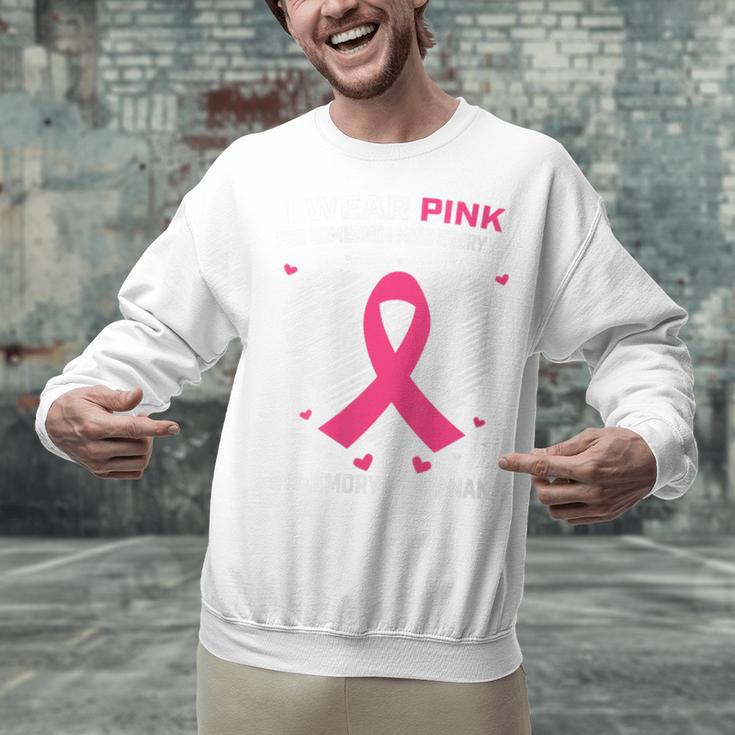 Heart I Wear Pink In Memory Of Nana Breast Cancer Awareness Unisex Sweatshirt Heart I Wear Pink In Memory Of Nana Breast Cancer Awareness Unisex Sweatshirt