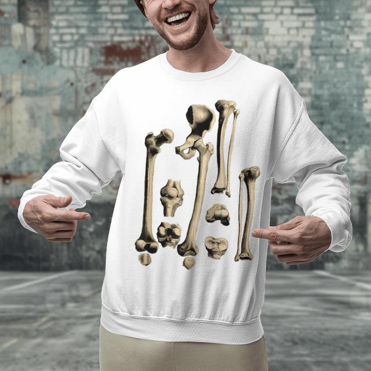 Hip And Leg Bones Book Print Vintage Human Bones Unisex Sweatshirt