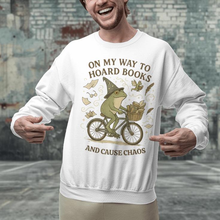 On My Way To Hoard Books And Cause Chaos Tom Foolery Unisex Sweatshirt On My Way To Hoard Books And Cause Chaos Tom Foolery Unisex Sweatshirt