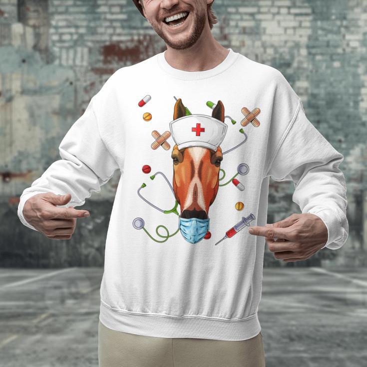 Horse Nurse RN ER Nursing School Graduation Unisex Sweatshirt