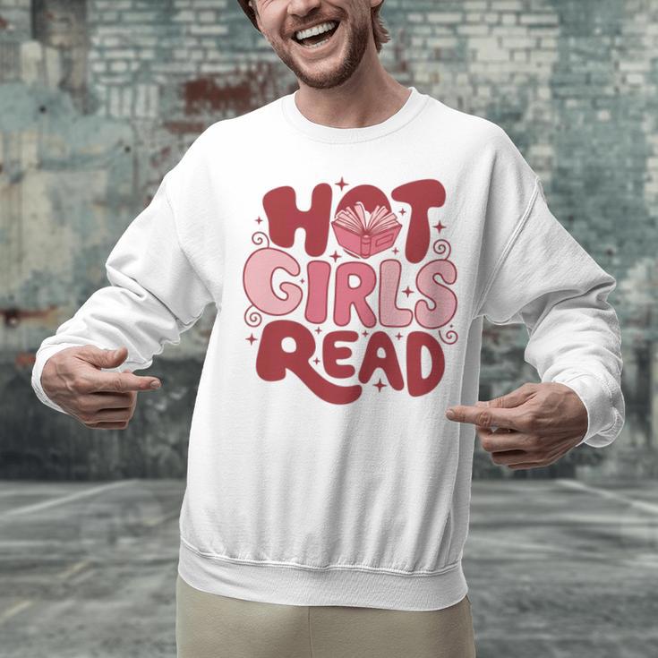 Hot Girls Read Book Lover Feminist Reader Premium Tri-Blend Unisex Sweatshirt Hot Girls Read Book Lover Feminist Reader Premium Tri-Blend Unisex Sweatshirt