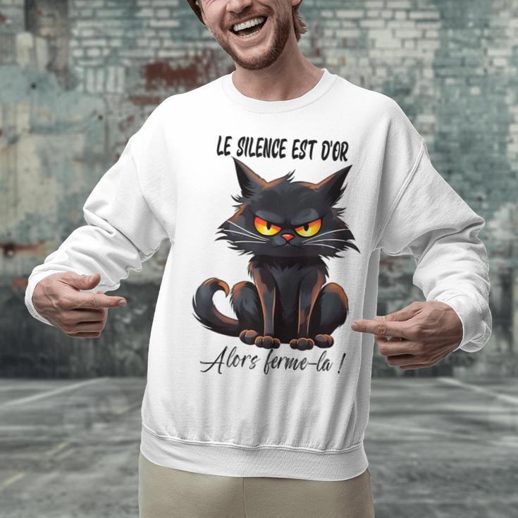 Humor Provocateur Sarcasm Closes The Silence Introvert Chat Unisex Sweatshirt