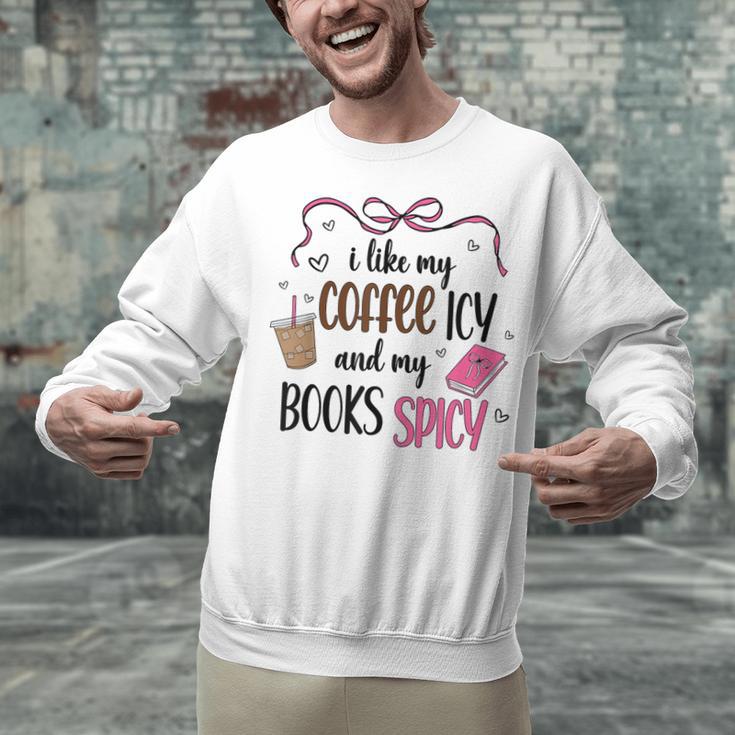 Iced Coffee & Reading Smut Books Girly Spicy Novels Unisex Sweatshirt Iced Coffee & Reading Smut Books Girly Spicy Novels Unisex Sweatshirt