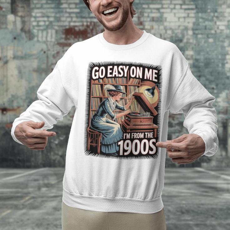 I'm From The 1900s Vinyl Record Lover For Women Raglan Baseball Tee Unisex Sweatshirt