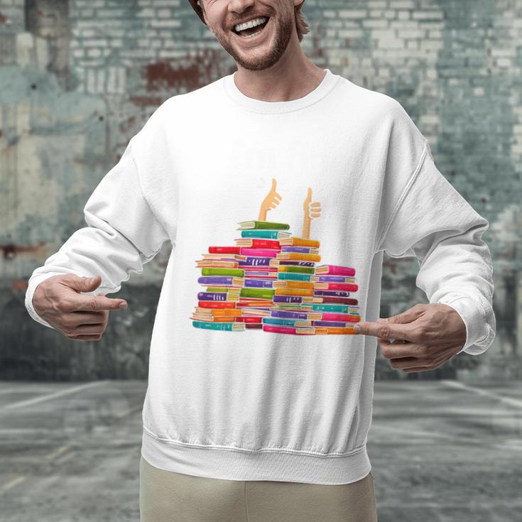 I'm Fine Reading Books Reader Book Lover Librarian Unisex Sweatshirt