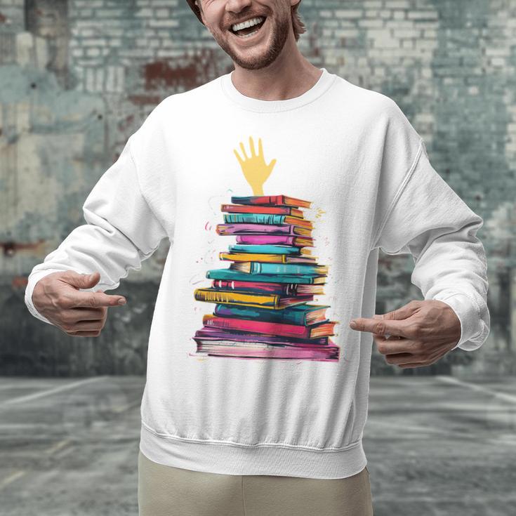 I'm OK Reading Books Library Bookworm Bookish Book Lover Unisex Sweatshirt