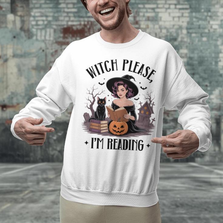 I'm Reading Halloween Witch Book Lover Unisex Sweatshirt