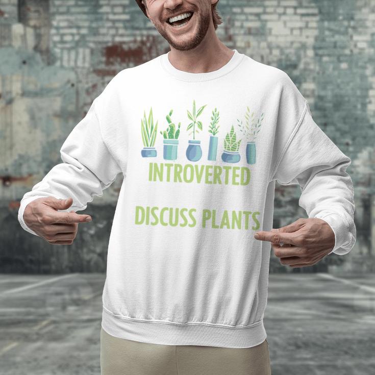 Introvert Farming Life Gardening For Geeky Plant Lover Unisex Sweatshirt