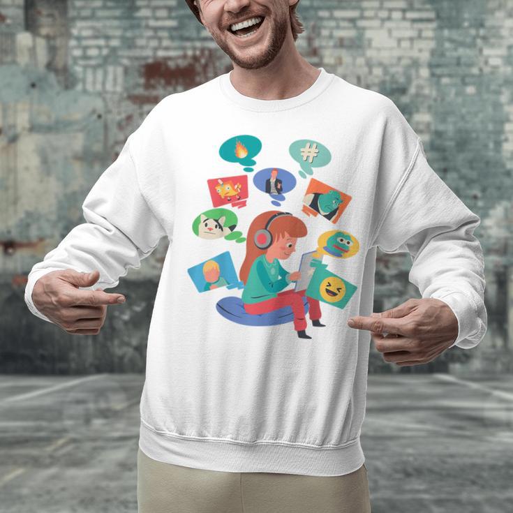Introvert Meme Anti People Antisocial Meme Lovers Unisex Sweatshirt