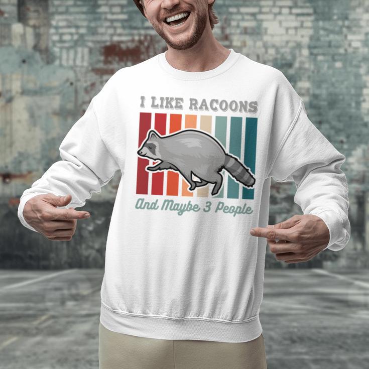 Introvert Raccoon Animal Lover Trash Panda Antisocial Retro Unisex Sweatshirt Introvert Raccoon Animal Lover Trash Panda Antisocial Retro Unisex Sweatshirt
