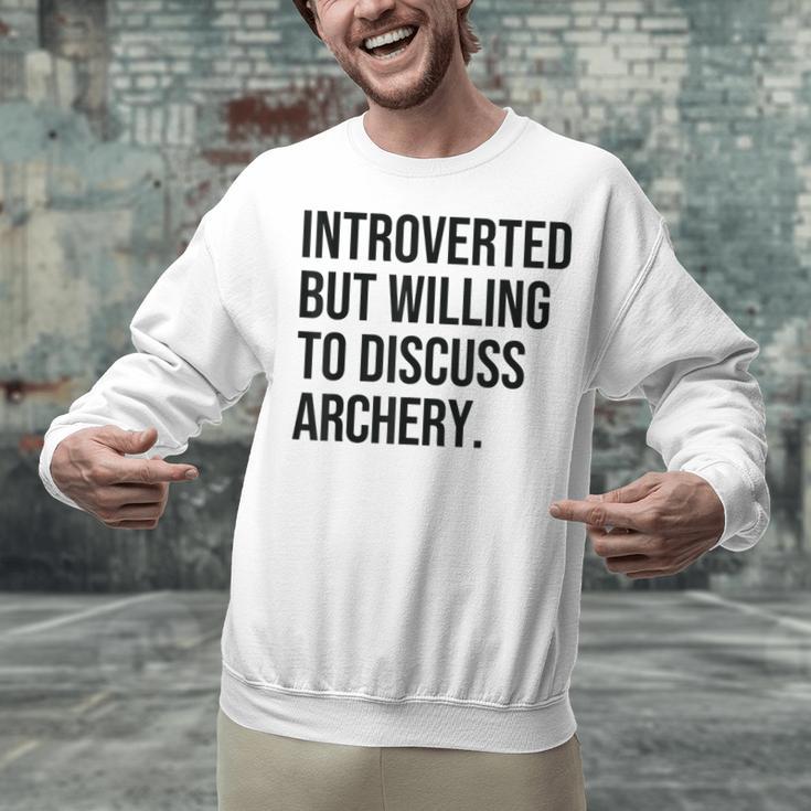 Introverted Archer Archery Introvert Unisex Sweatshirt Introverted Archer Archery Introvert Unisex Sweatshirt