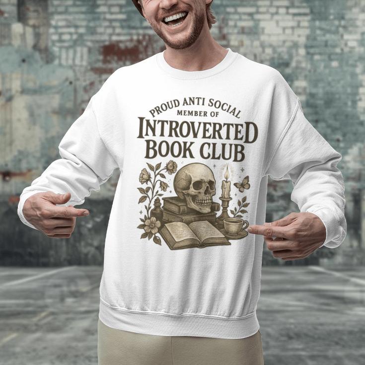Introverted Book Club Member Anti Social Reader Unisex Sweatshirt