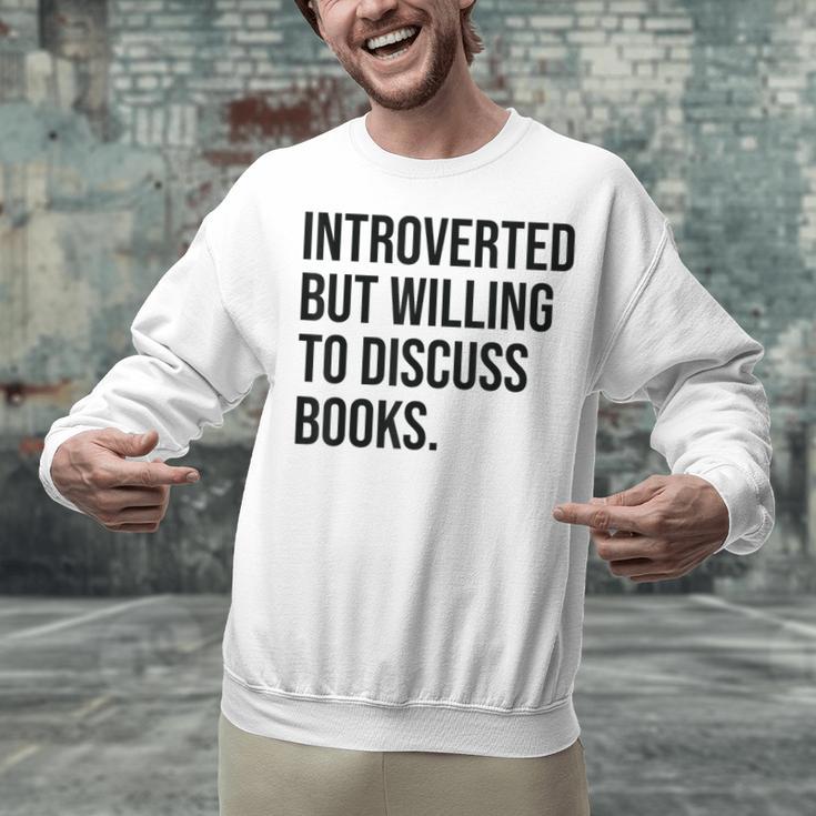 Introverted Bookworm Books Introvert Unisex Sweatshirt