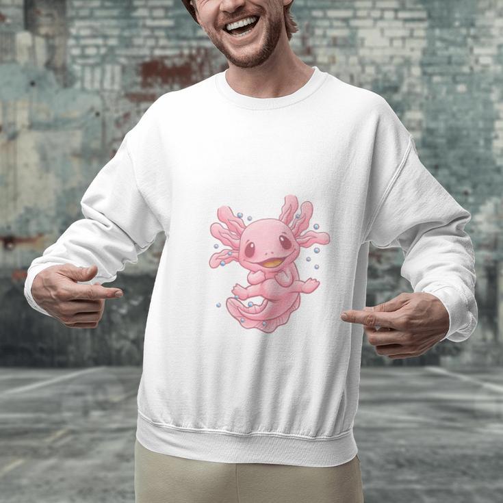 Introverted But Willing To Discuss Axolotl Salamander Unisex Sweatshirt