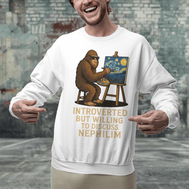 Introverted But Willing To Discuss Nephilim Unisex Sweatshirt Introverted But Willing To Discuss Nephilim Unisex Sweatshirt