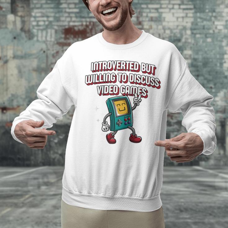 Introverted But Willing To Discuss Video Games Introvert Raglan Baseball Tee Unisex Sweatshirt Introverted But Willing To Discuss Video Games Introvert Raglan Baseball Tee Unisex Sweatshirt