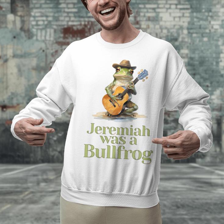 Jeremiah Was A Bullfrog A Classic Rock Nostalgia Trip Premium Tri-Blend Unisex Sweatshirt