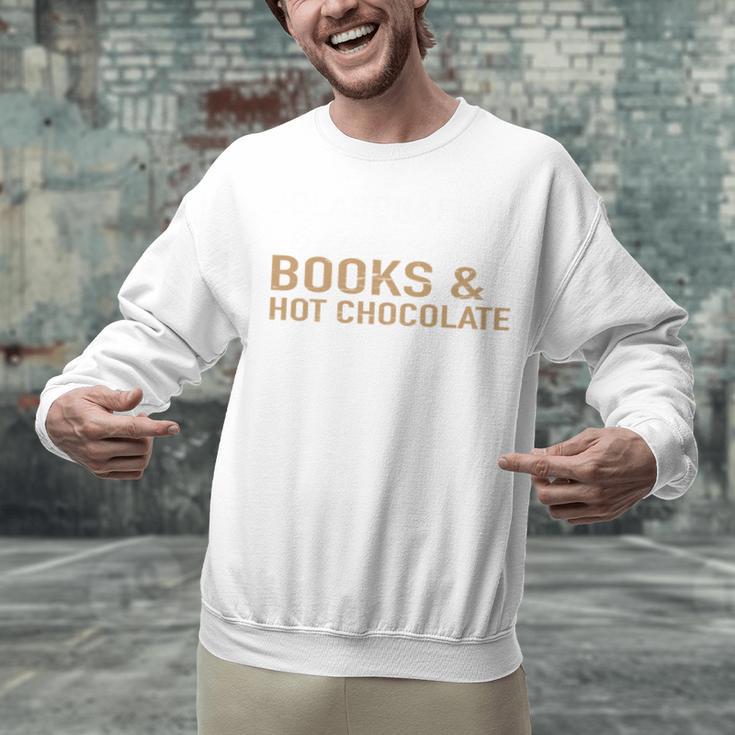 Jolabokaflod Because Books And Hot Chocolate T-Shirt Unisex Sweatshirt