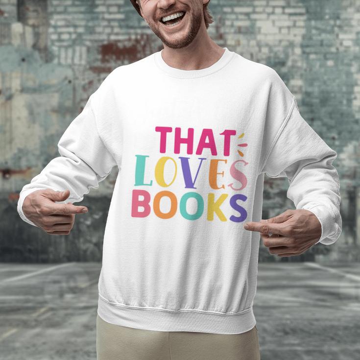 Just a Girl Who Loves Books Reader Girls Bookish Women Unisex Sweatshirt