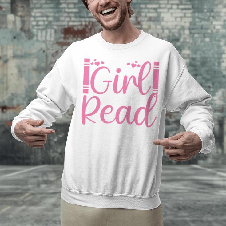 Just A Girl Who Loves To Read Book Lover Reading Books Unisex Sweatshirt